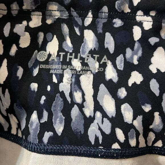 Athleta Up for Anything Capri Crop Tight Stash Pocket Spotty Blue S - Picture 8 of 8